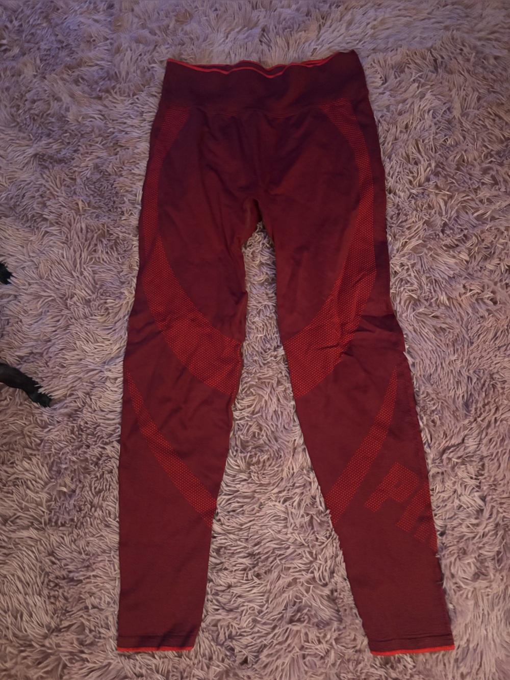 Victoria's Secret Seamless High-Waist Leggings in Burgundy